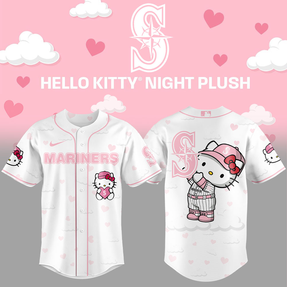 Seattle Mariners x Hello Kitty Night Combo Jersey Seattle Mariners x Hello Kitty Night Combo Jersey