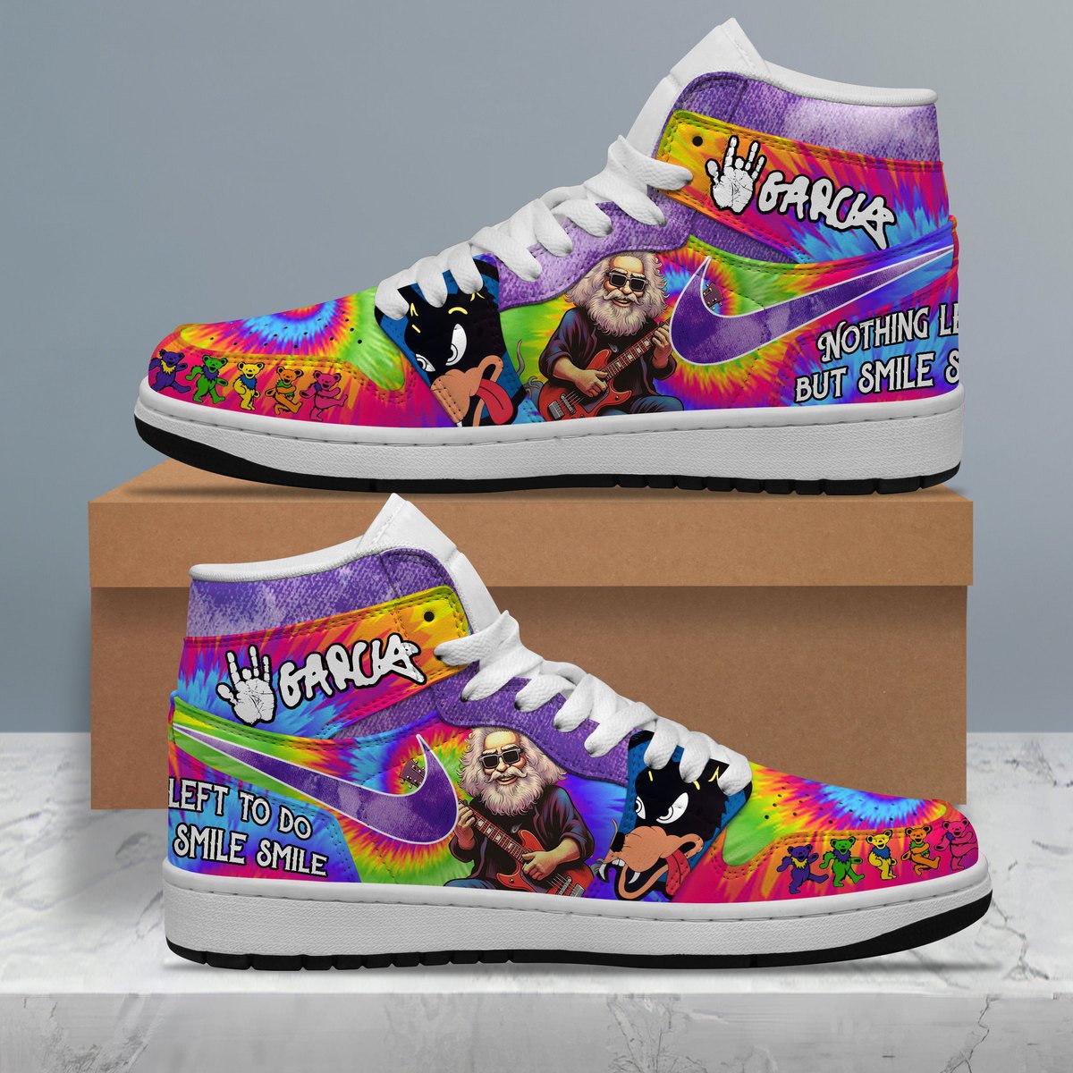 Jerry Garcia Air Jordan 1 Sneaker Jerry Garcia Air Jordan 1 Sneaker