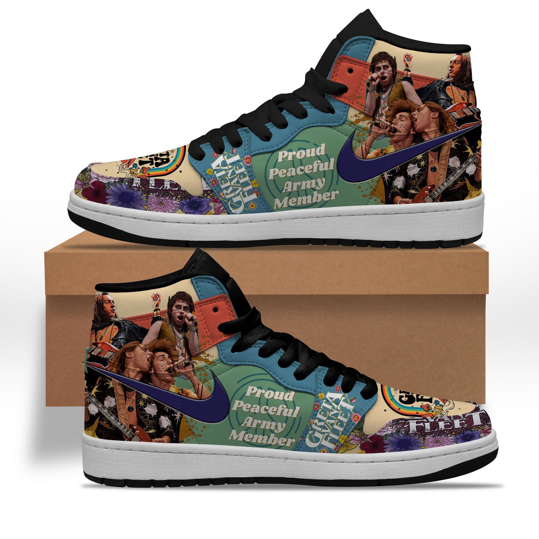Greta Van Fleet Air Jordan 1 Sneaker Greta Van Fleet Air Jordan 1 Sneaker