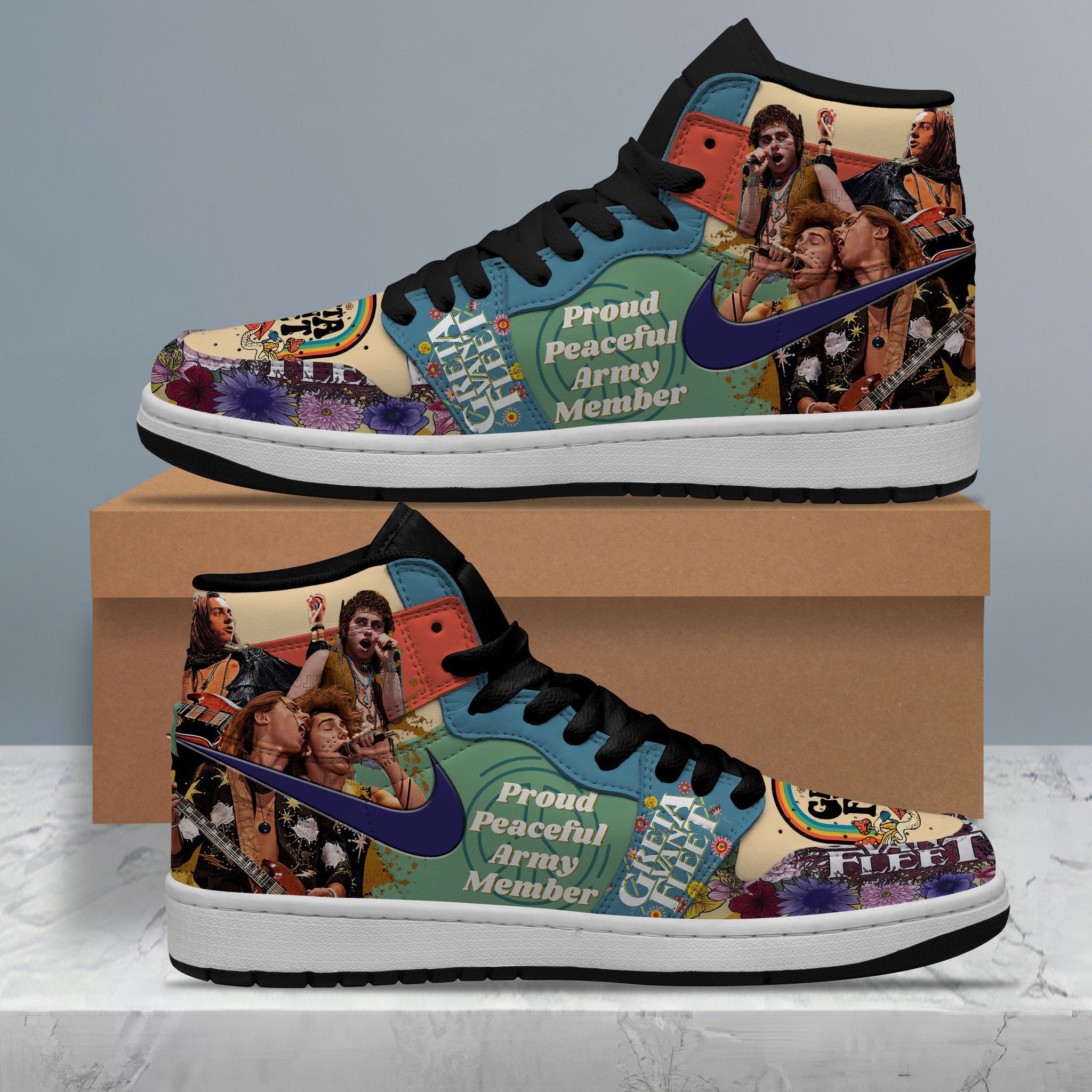Greta Van Fleet Air Jordan 1 Sneaker Greta Van Fleet Air Jordan 1 Sneaker