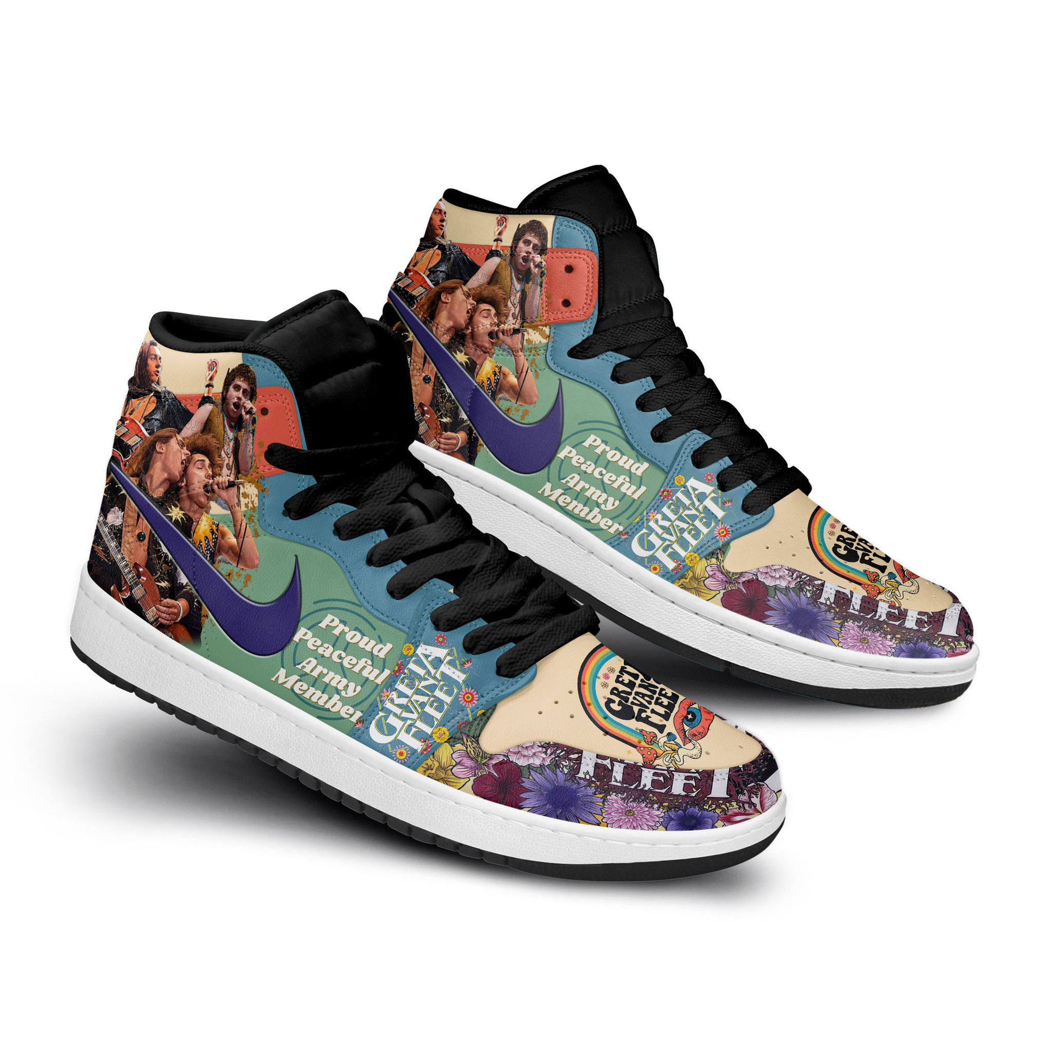 Greta Van Fleet Air Jordan 1 Sneaker Greta Van Fleet Air Jordan 1 Sneaker