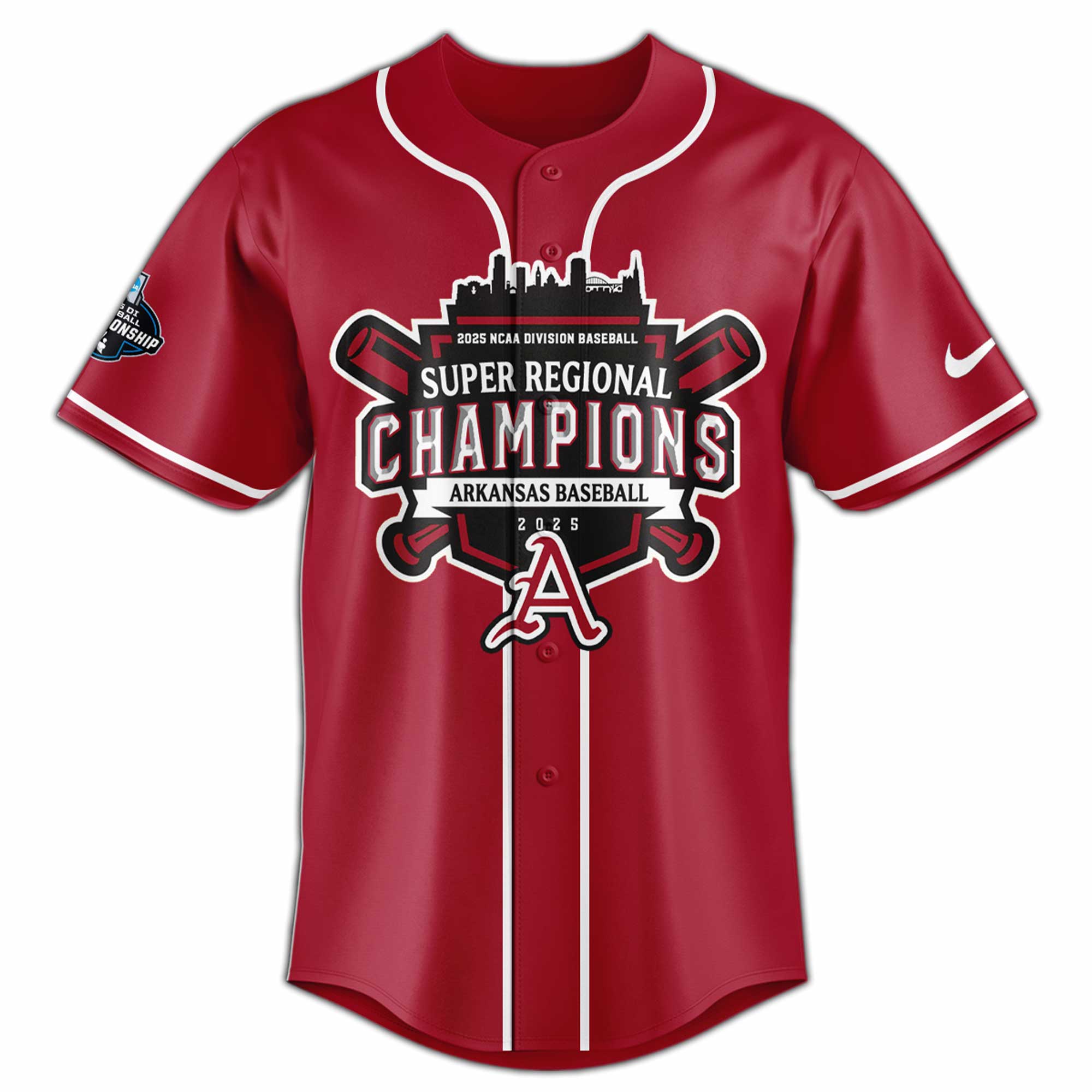 Arkansas Razorbacks 2025 Super Regional Champions Special Baseball Jersey Arkansas Razorbacks 2025 Super Regional Champions Special Baseball Jersey
