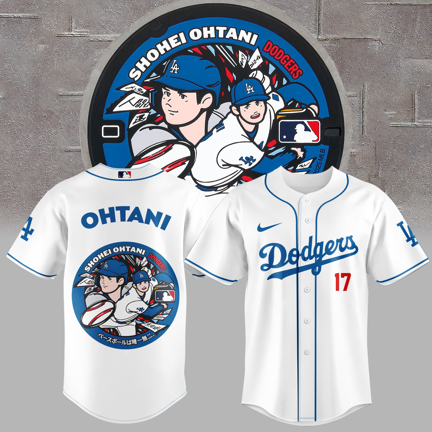 Los Angeles Dodgers MLB x Japan Rising Stars Ohtani 2025 White Jersey Los Angeles Dodgers MLB x Japan Rising Stars Ohtani 2025 White Jersey