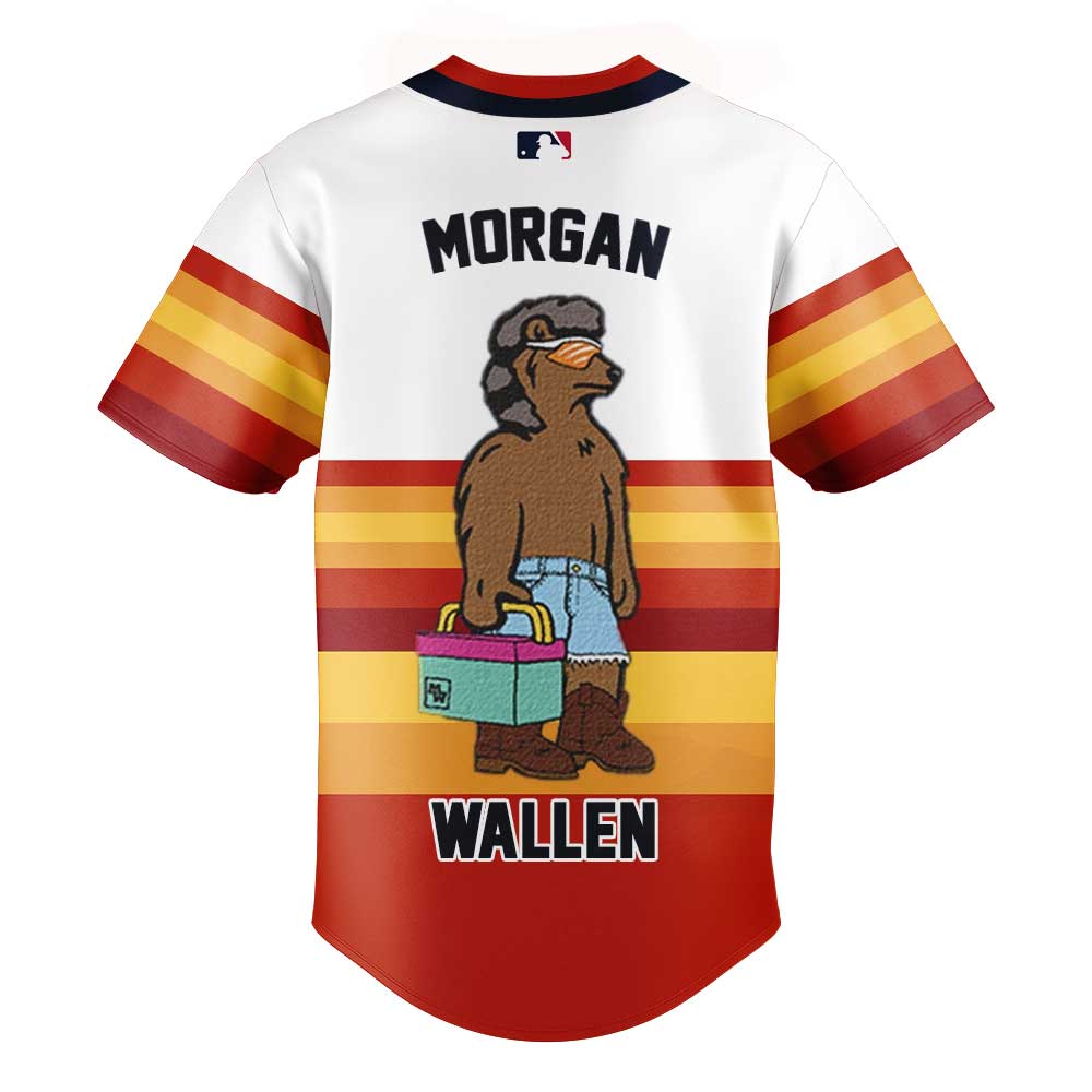 Houston Astros x Morgan I'm The Problem Tour Mossy Oak Baseball Jersey Houston Astros x Morgan I'm The Problem Tour Mossy Oak Baseball Jersey