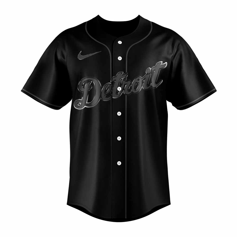 Detroit Tigers MLB x Back In Black 2025 Jersey Detroit Tigers MLB x Back In Black 2025 Jersey