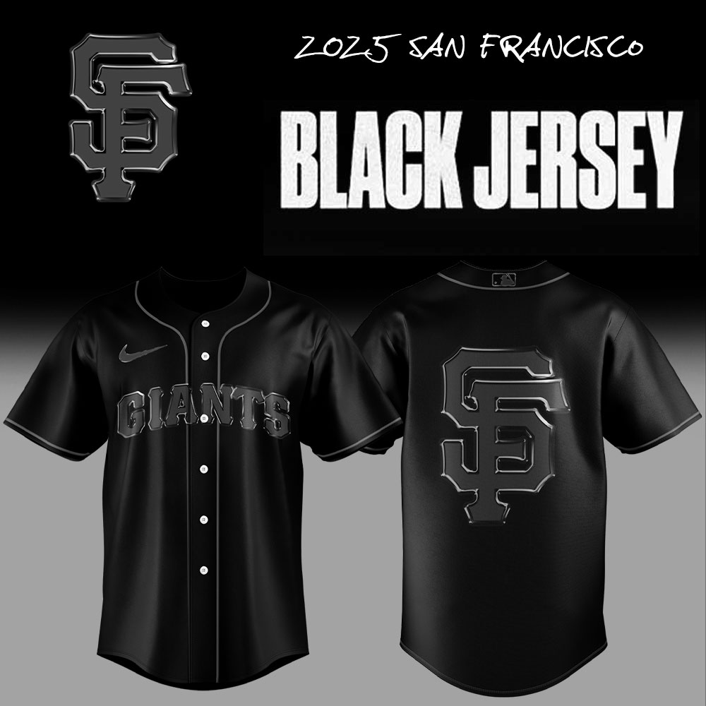 San Francisco Giants MLB x Back In Black 2025 Jersey San Francisco Giants MLB x Back In Black 2025 Jersey