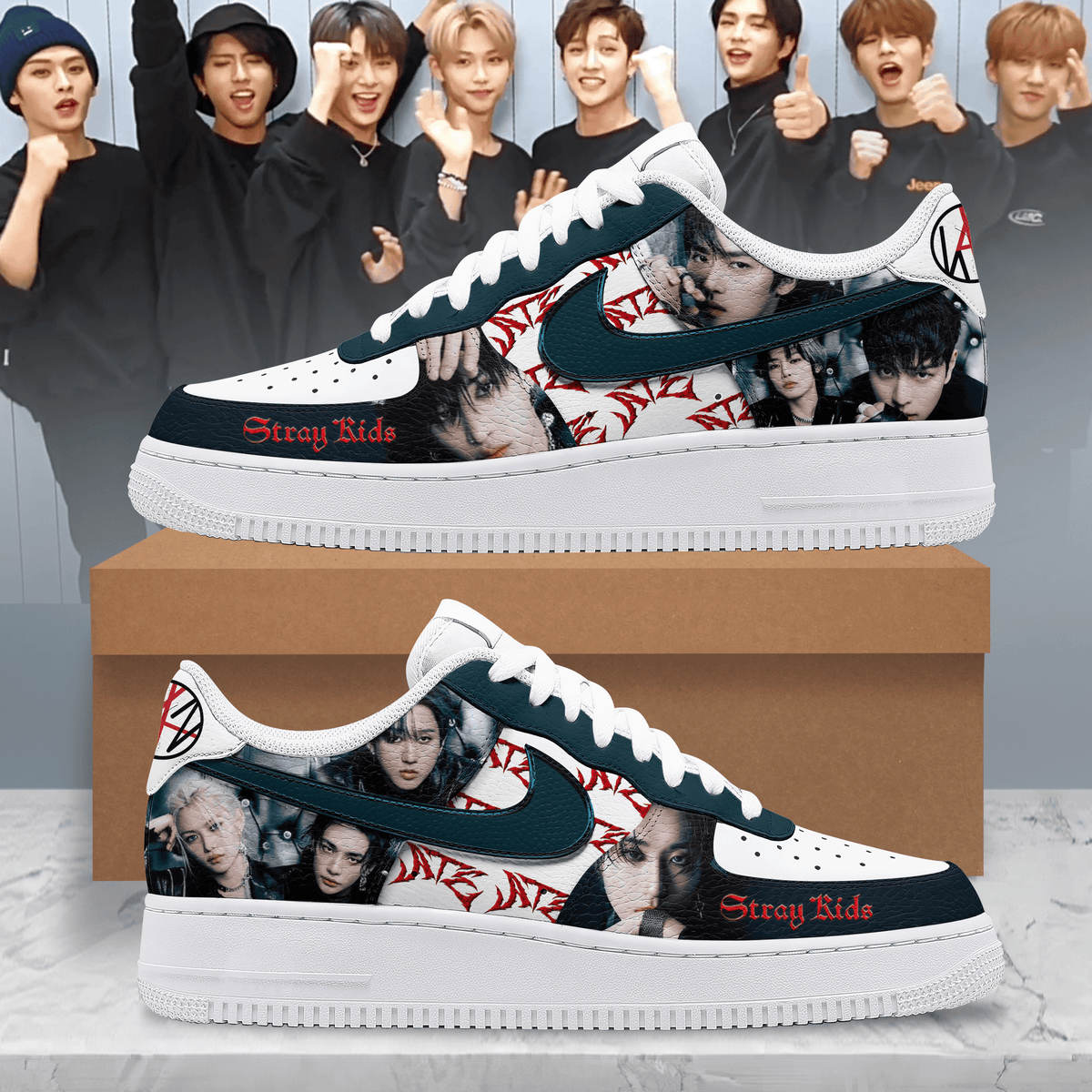 Stray Kids DomiATE Word Tour Limited Edition Air Force 1 Sneaker Stray Kids DomiATE Word Tour Limited Edition Air Force 1 Sneaker