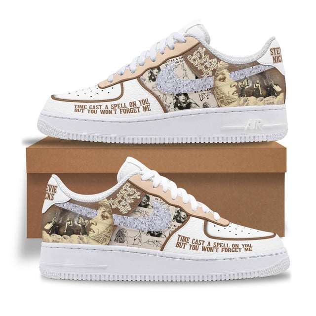 Stevie Nicks "Fleetwood Mac" Air Force 1 Sneakers Stevie Nicks "Fleetwood Mac" Air Force 1 Sneakers