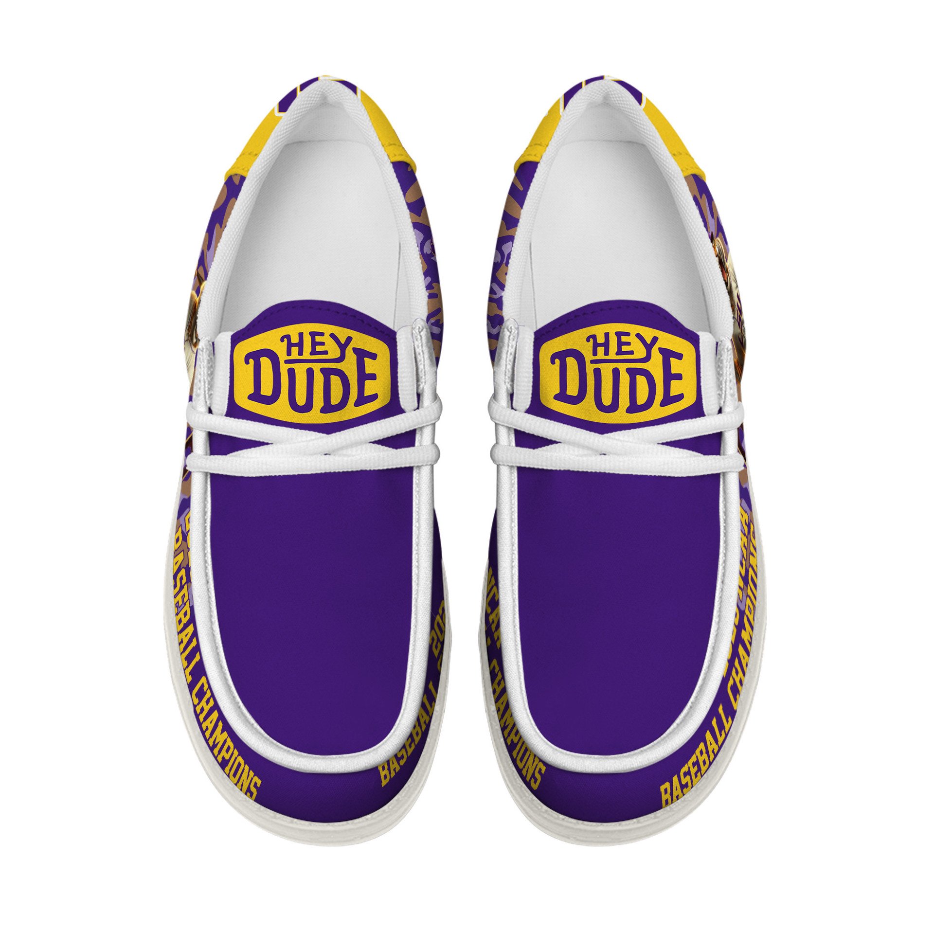 LSU Tigers NCAA "National Champions 2025" Hey Dude Shoes LSU Tigers NCAA "National Champions 2025" Hey Dude Shoes