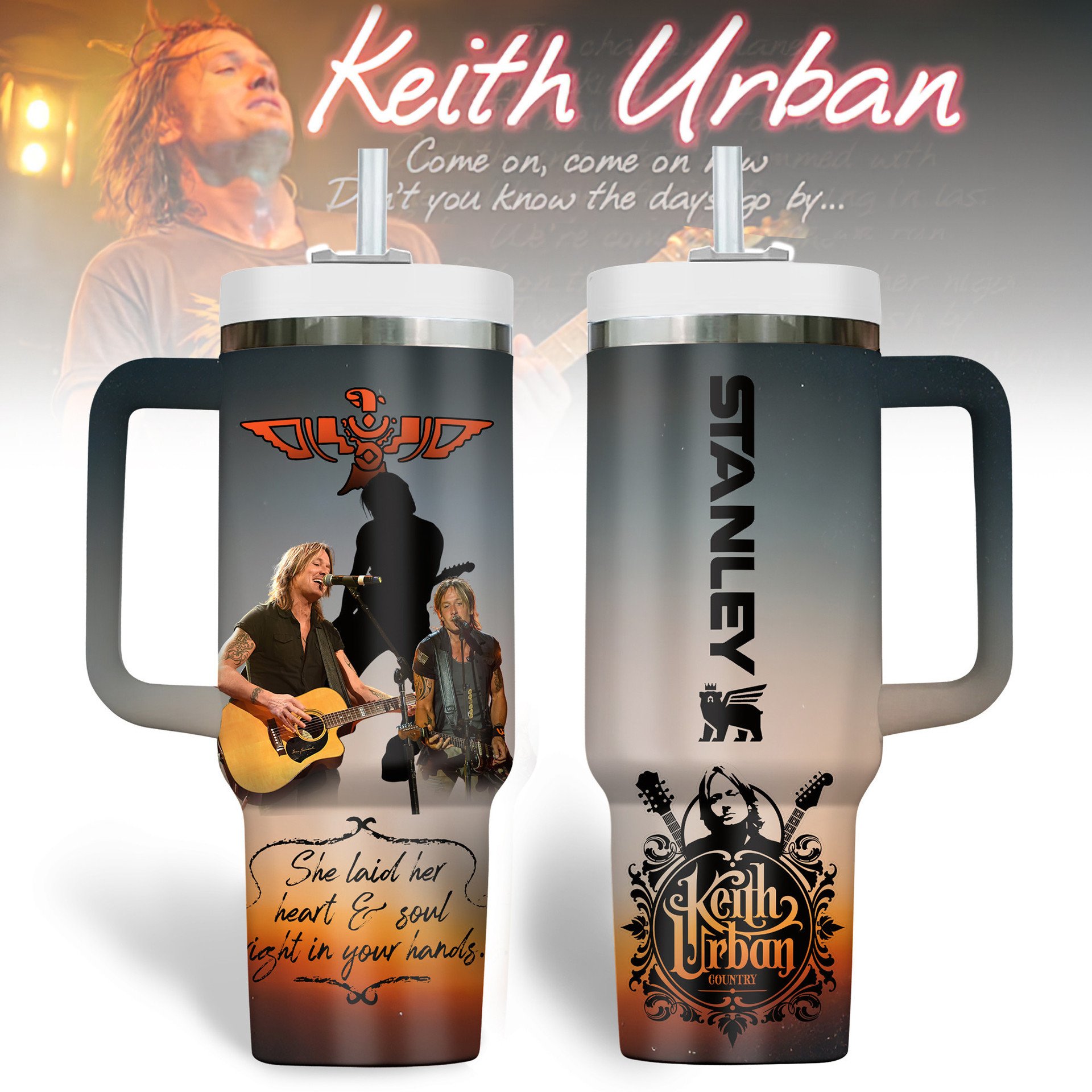 "Keith Urban Country" New 2025 Stanley Tumbler "Keith Urban Country" New 2025 Stanley Tumbler
