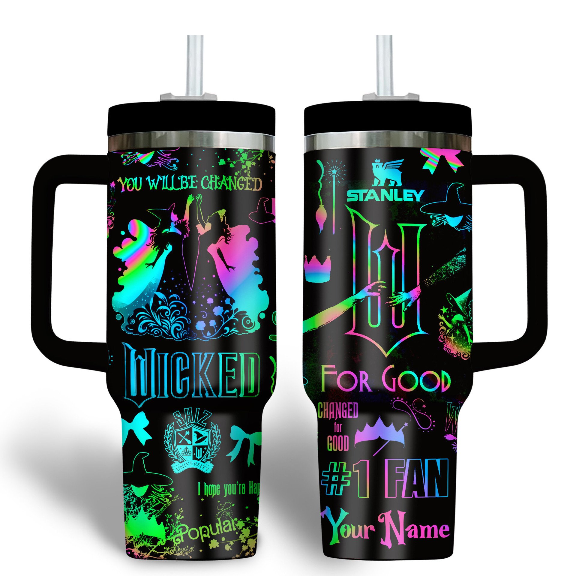 The Wicked "YOU WILL BE CHANGED" 2025 Stanley Tumbler The Wicked "YOU WILL BE CHANGED" 2025 Stanley Tumbler