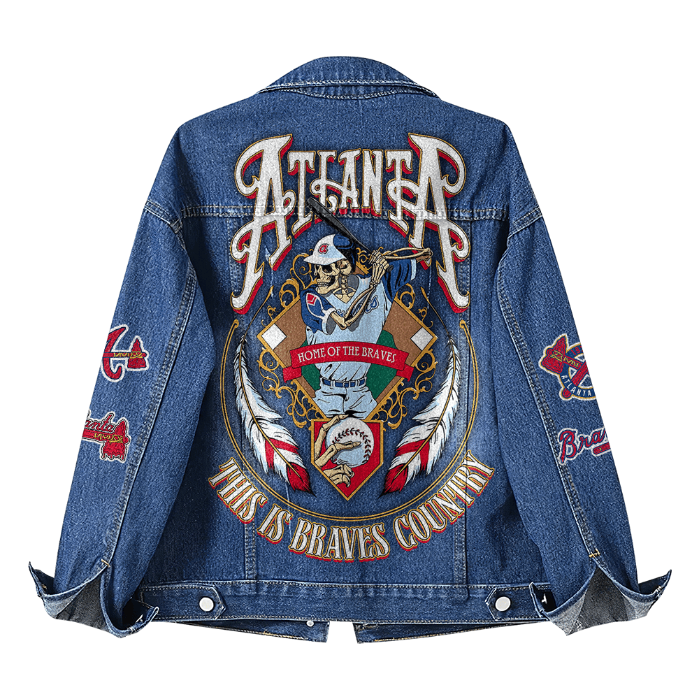 Atlanta Braves "HOME OF THE BRAVES" Denim Jacket Atlanta Braves "HOME OF THE BRAVES" Denim Jacket