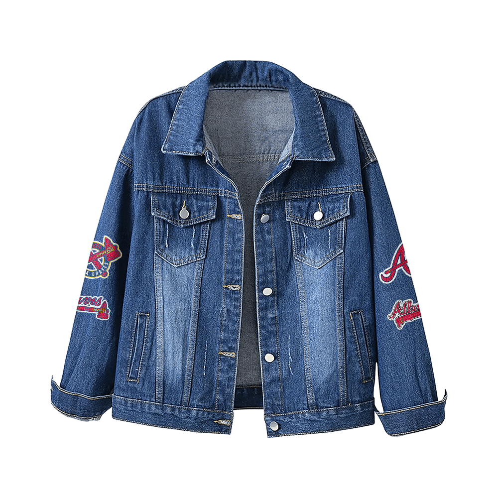 Atlanta Braves "HOME OF THE BRAVES" Denim Jacket Atlanta Braves "HOME OF THE BRAVES" Denim Jacket