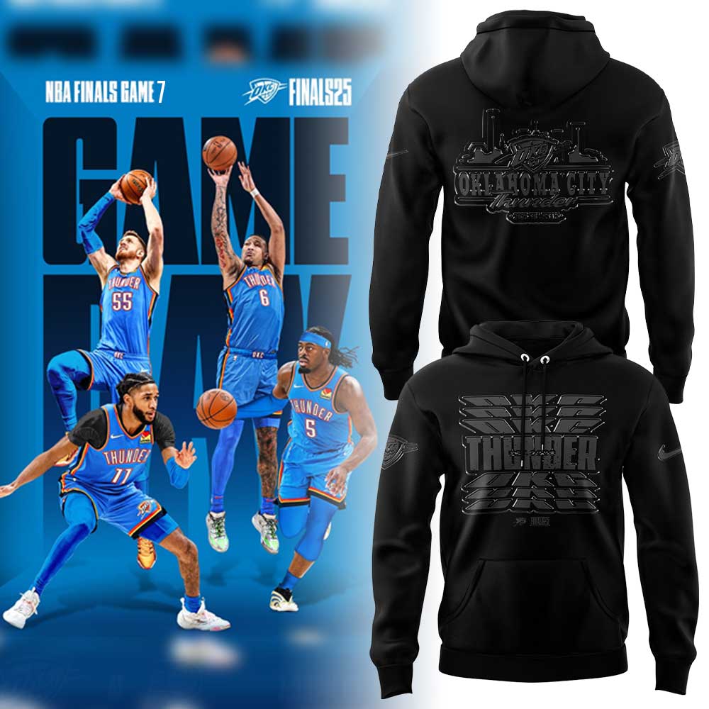 Oklahoma City Thunder Back In Black Game 7 Hoodie Oklahoma City Thunder Back In Black Game 7 Hoodie