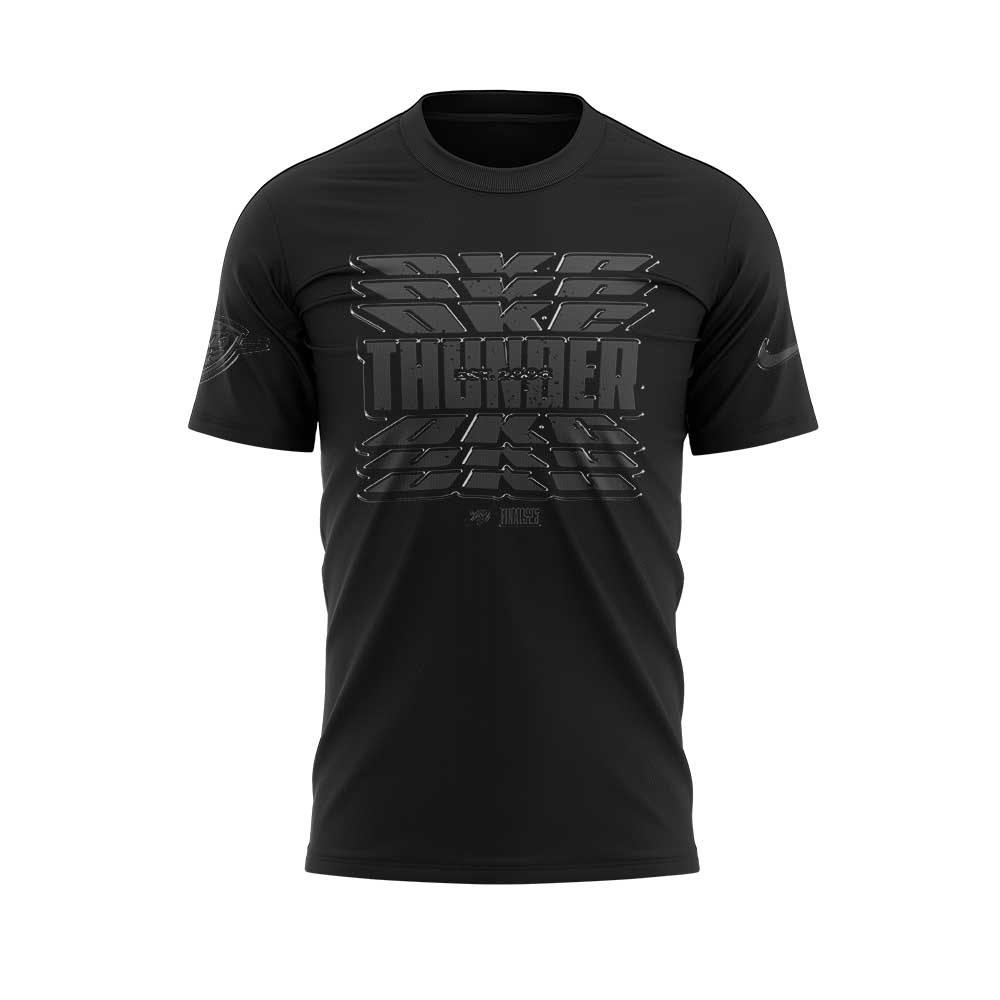 Oklahoma City Thunder Back In Black Game 7 Tee Oklahoma City Thunder Back In Black Game 7 Tee