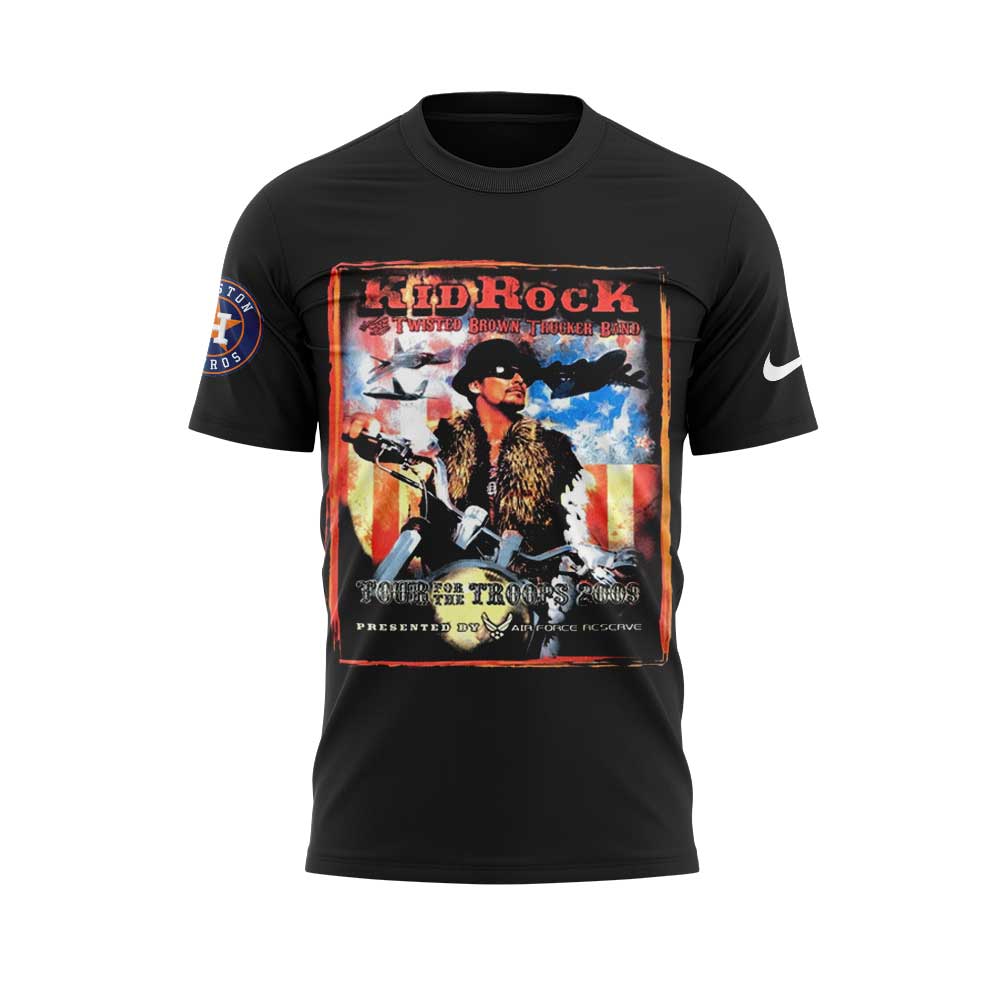 Houston Astros x Morgan "I'm The Problem Tour" Kid Rock Black Shirt Houston Astros x Morgan "I'm The Problem Tour" Kid Rock Black Shirt