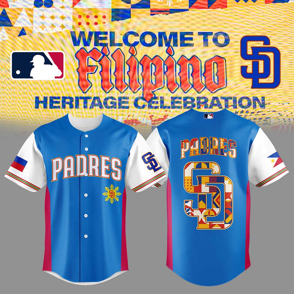 San Diego Padres Celebrating Filipino Heritage Night Limited Edition Jersey San Diego Padres Celebrating Filipino Heritage Night Limited Edition Jersey