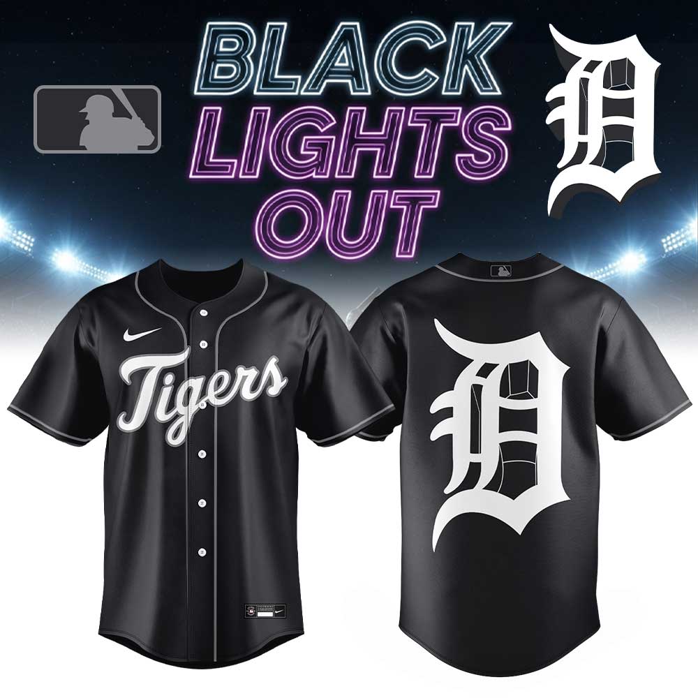 Detroit Tigers Black Lights Out Limited Edition Jersey Detroit Tigers Black Lights Out Limited Edition Jersey