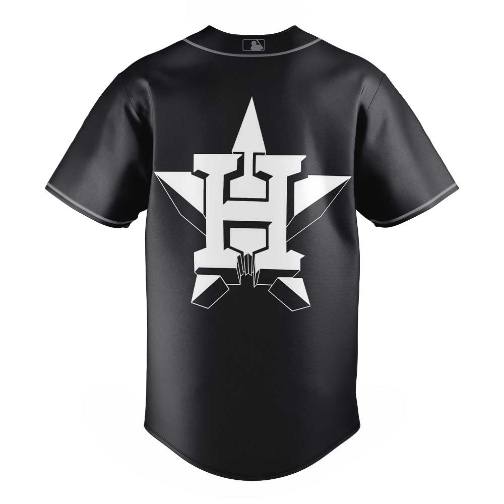 Houston Astros Black Lights Out Limited Edition Baseball Jersey Houston Astros Black Lights Out Limited Edition Baseball Jersey