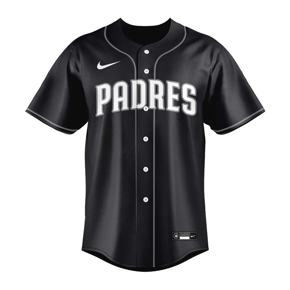San Diego Padres Black Lights Out Limited Edition Jersey San Diego Padres Black Lights Out Limited Edition Jersey