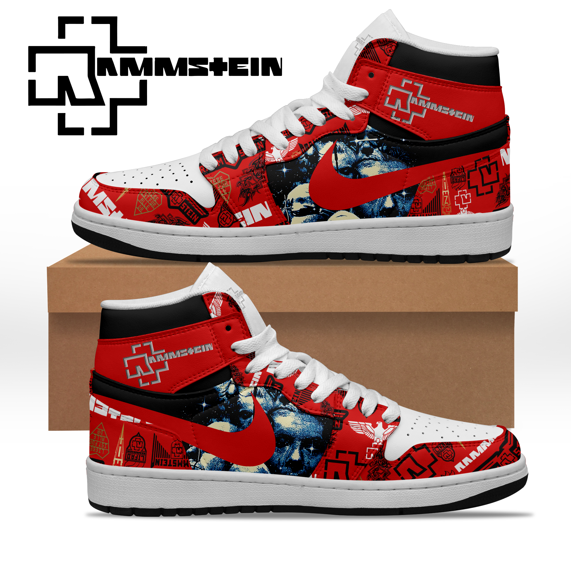 Rammstein Air Jordan 1 Sneaker Rammstein Air Jordan 1 Sneaker