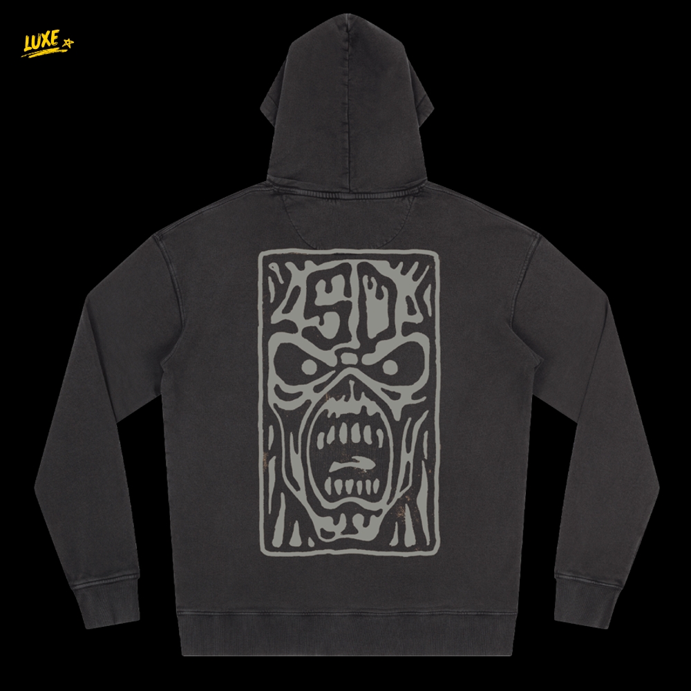 50th Logo Stamp Stonewashed Black Pullover Hoodie 50th Logo Stamp Stonewashed Black Pullover Hoodie