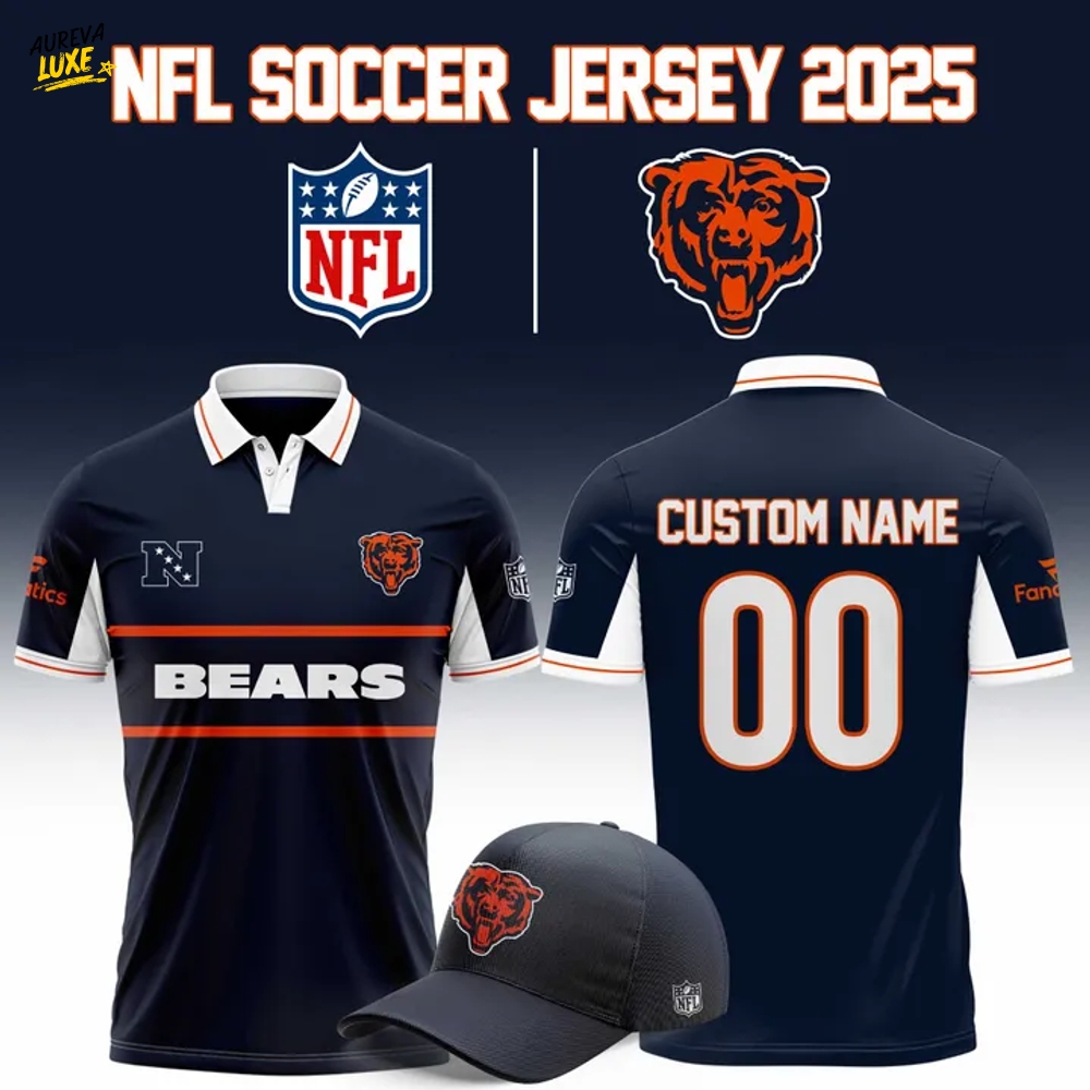 Chicago Bears NFL 2025 "Football x Football" Polo Chicago Bears NFL 2025 "Football x Football" Polo