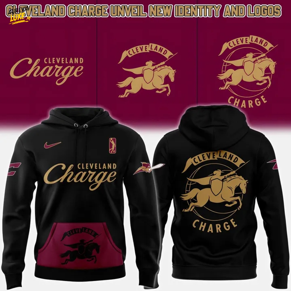 Cleveland Charge New Logo 2025 Black Hoodie Cleveland Charge New Logo 2025 Black Hoodie