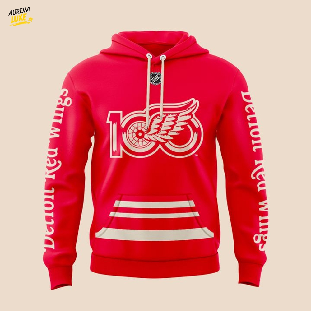 Detroit Red Wings "100 YEARS OF HOCKEYTOWN" Special Hoodie Detroit Red Wings "100 YEARS OF HOCKEYTOWN" Special Hoodie