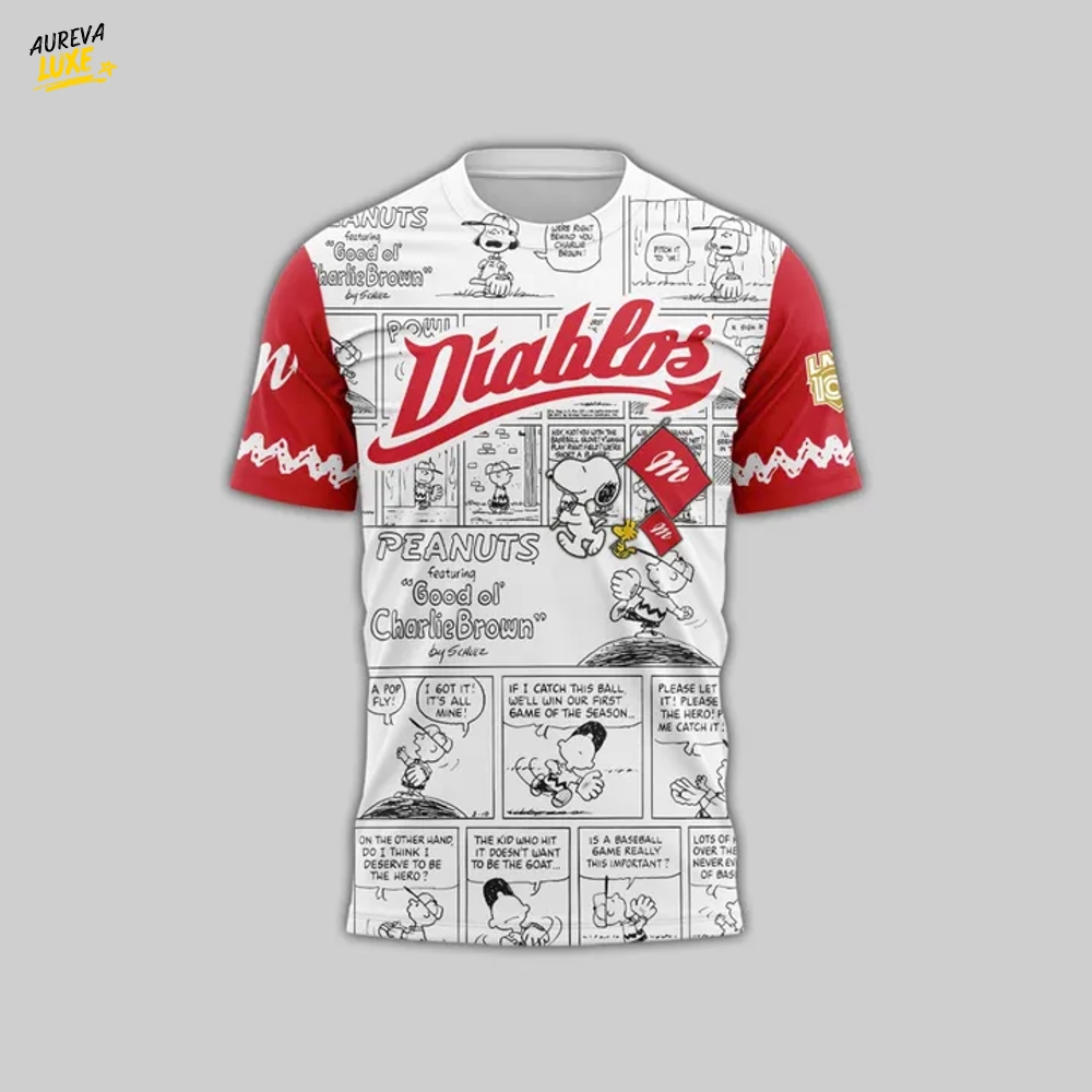 Diablos Rojos del Mexico x Peanuts 2025 T-shirt Diablos Rojos del Mexico x Peanuts 2025 T-shirt