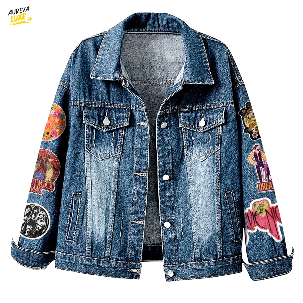 Fleetwood Mac "58TH ANNIVERSARY" 1967 - 2025 Denim Jacket Fleetwood Mac "58TH ANNIVERSARY" 1967 - 2025 Denim Jacket