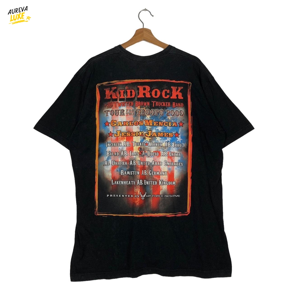 Morgan Wallen x Kidrock 2009 Tour For The Troops Special Tee Morgan Wallen x Kidrock 2009 Tour For The Troops Special Tee