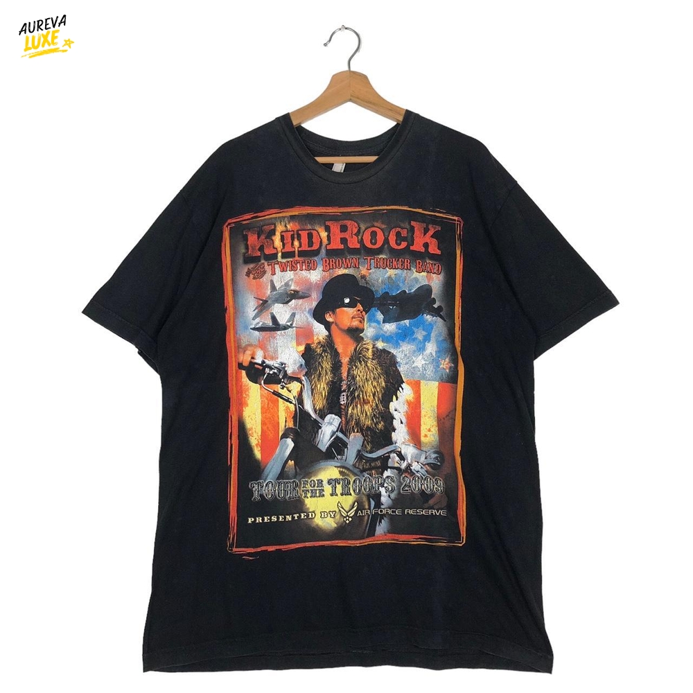 Morgan Wallen x Kidrock 2009 Tour For The Troops Special Tee Morgan Wallen x Kidrock 2009 Tour For The Troops Special Tee