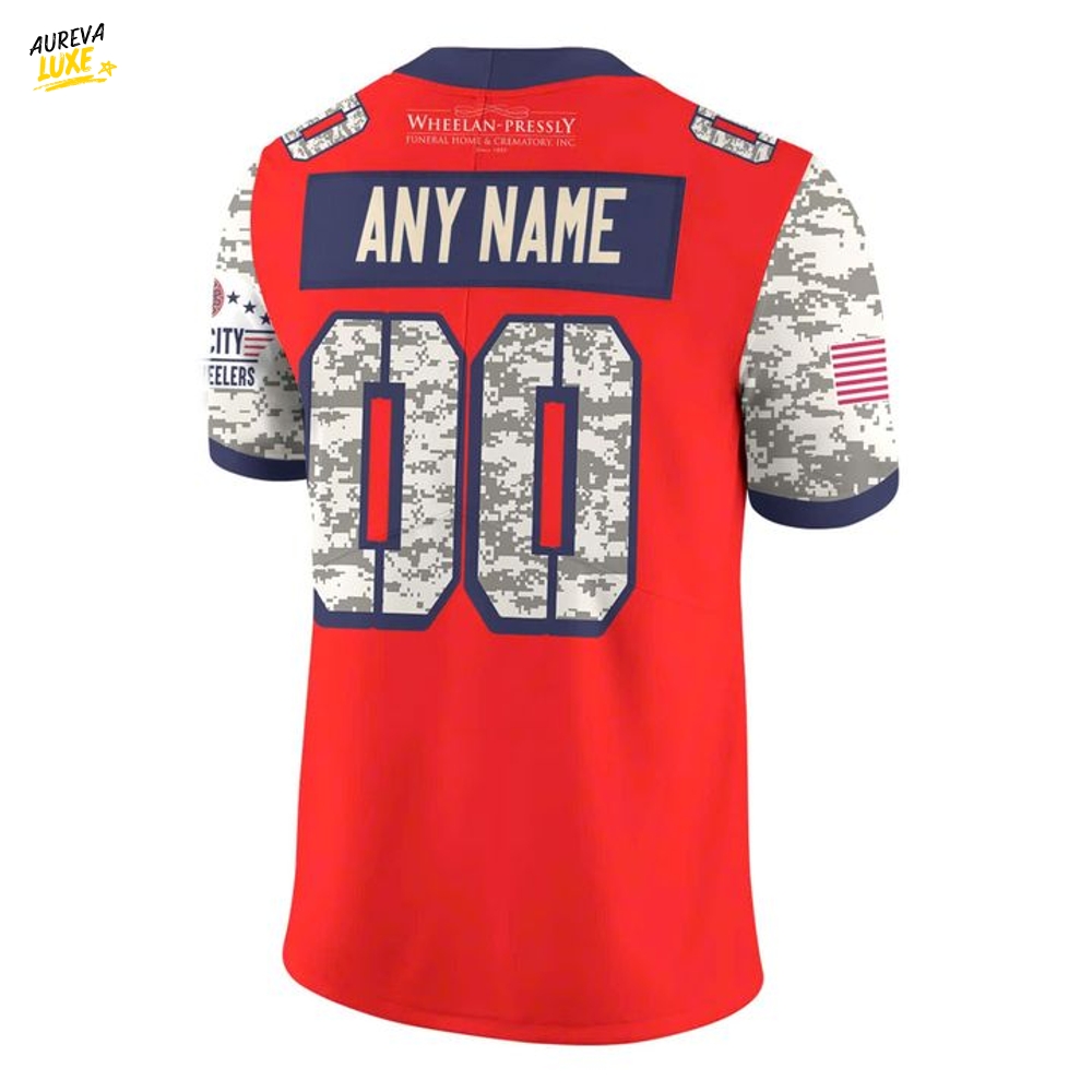 Quad City Steamwheelers x Military Appreciation Night 2025 Football Jersey Quad City Steamwheelers x Military Appreciation Night 2025 Football Jersey