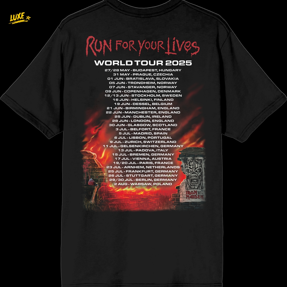 Run For Your Lives 2025 Tour Tee Run For Your Lives 2025 Tour Tee