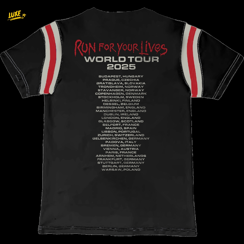 Run For Your Lives Vintage 2025 Tour Tee Run For Your Lives Vintage 2025 Tour Tee