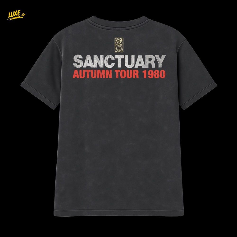 Sanctuary Eddie 1980 Tour Vintage Black Tee Sanctuary Eddie 1980 Tour Vintage Black Tee