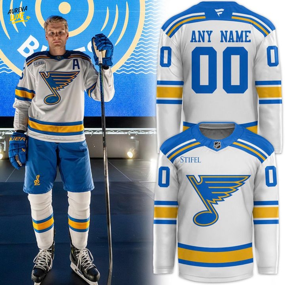 St. Louis Blues Special New 2025 White Hockey Jersey St. Louis Blues Special New 2025 White Hockey Jersey
