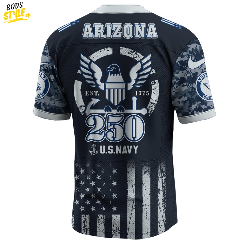 Arizona Cardinals NFL x 250 U.S. Navy 250th Birthday Celebration Jersey Arizona Cardinals NFL x 250 U.S. Navy 250th Birthday Celebration Jersey