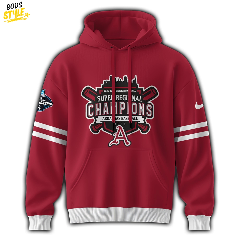 Arkansas Razorbacks 2025 Super Regional Champions Special Hoodie Arkansas Razorbacks 2025 Super Regional Champions Special Hoodie