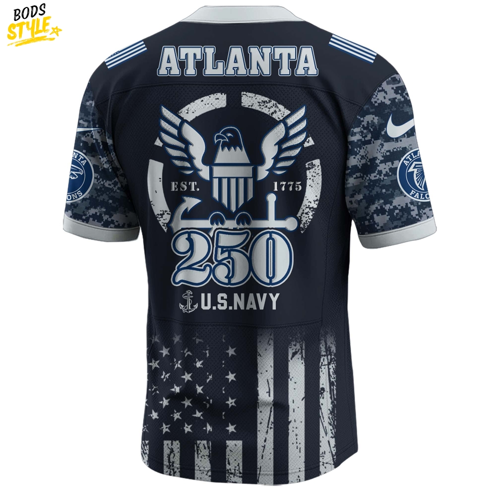 Atlanta Falcons NFL x 250 U.S. Navy 250th Birthday Celebration Jersey Atlanta Falcons NFL x 250 U.S. Navy 250th Birthday Celebration Jersey