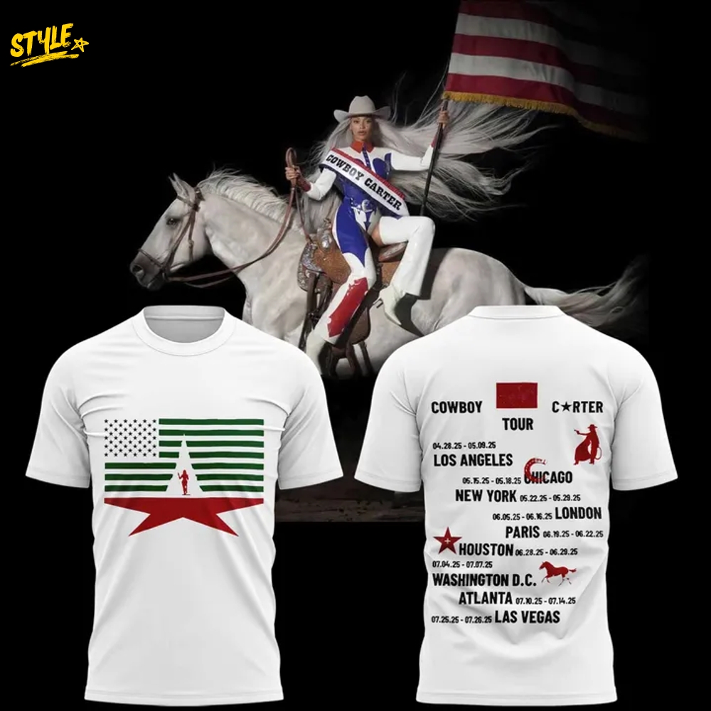 Beyoncé "COWBOY CARTER TOUR" 2025 Tshirt Beyoncé "COWBOY CARTER TOUR" 2025 Tshirt