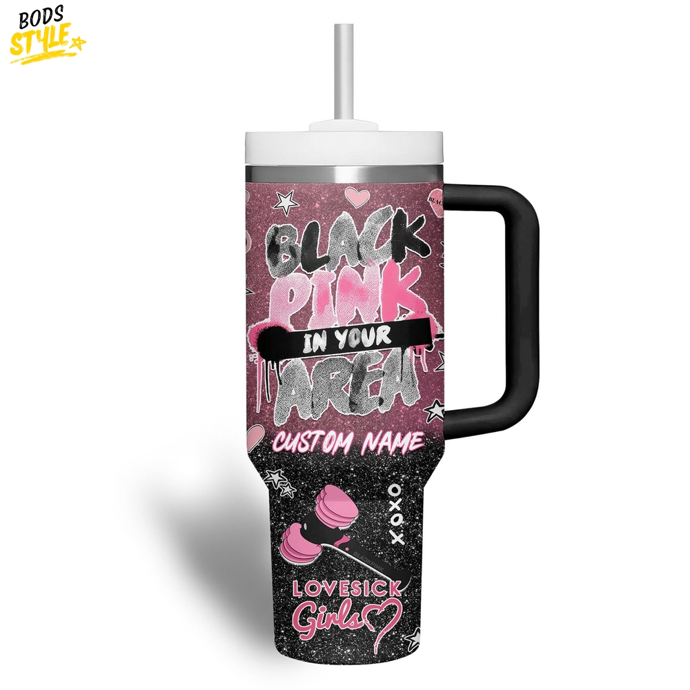 Blackpink in your Area Peronalized Tumbler 40oz with Handle Blackpink in your Area Peronalized Tumbler 40oz with Handle