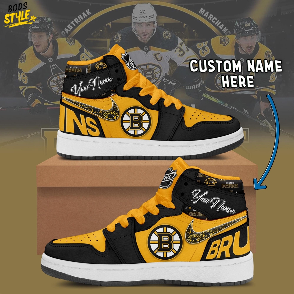 Boston Bruins Custom Shoes Nhl Nike Air Jordan 1 Boston Bruins Custom Shoes Nhl Nike Air Jordan 1