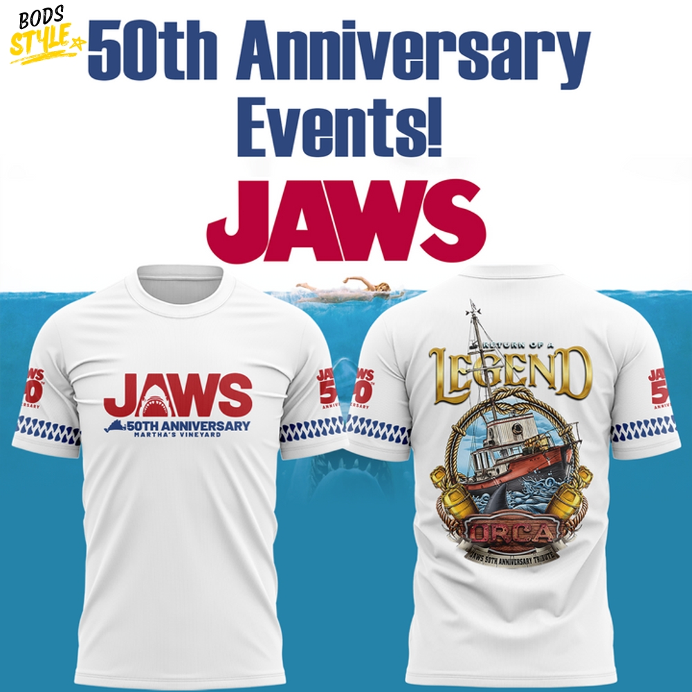Boston Red Sox JAWS 50th Anniversary Events 2025 T-shirt Boston Red Sox JAWS 50th Anniversary Events 2025 T-shirt