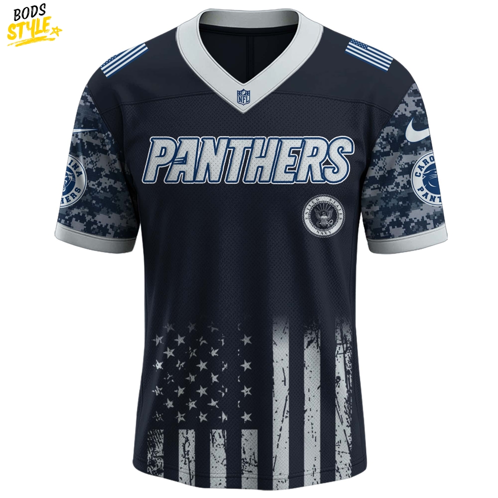 Carolina Panthers NFL x 250 U.S. Navy 250th Birthday Celebration Jersey Carolina Panthers NFL x 250 U.S. Navy 250th Birthday Celebration Jersey
