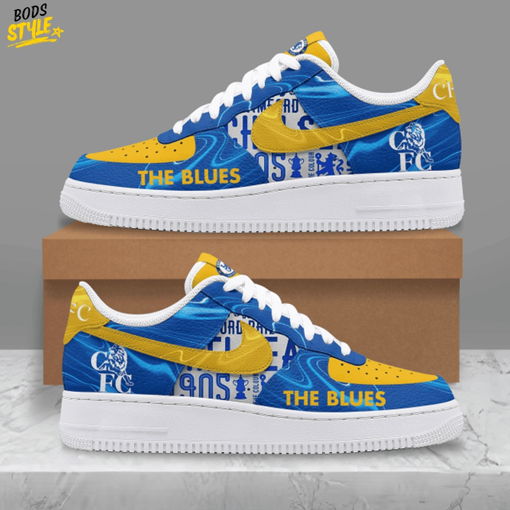 Chelsea FC The Blues New 2025 Special Air Force 1 Sneakers Chelsea FC The Blues New 2025 Special Air Force 1 Sneakers