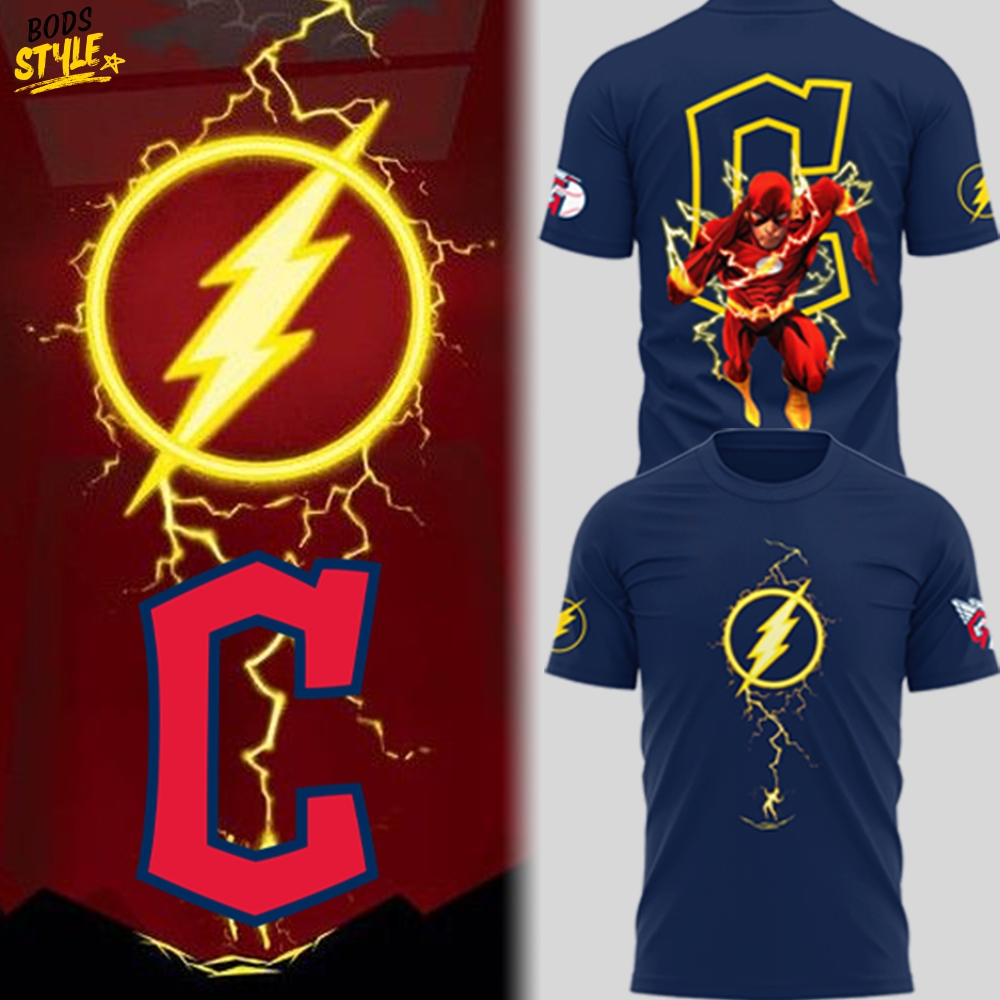 Cleveland Guardians x The Flash D.C T-Shirt Cleveland Guardians x The Flash D.C T-Shirt