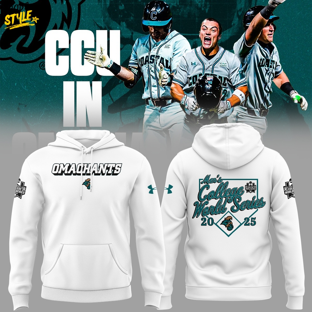 Coastal Carolina Baseball 2025 Limited Edition Hoodie Coastal Carolina Baseball 2025 Limited Edition Hoodie