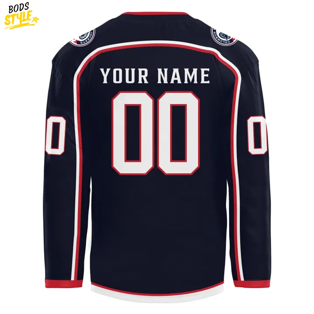 Columbus Blue Jackets 25th Anniversary Season Custom Jersey Columbus Blue Jackets 25th Anniversary Season Custom Jersey